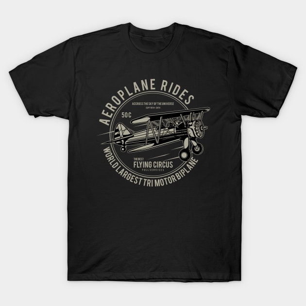 Gift for pilots flying an aircraft and aeroplane T-Shirt by The Hammer